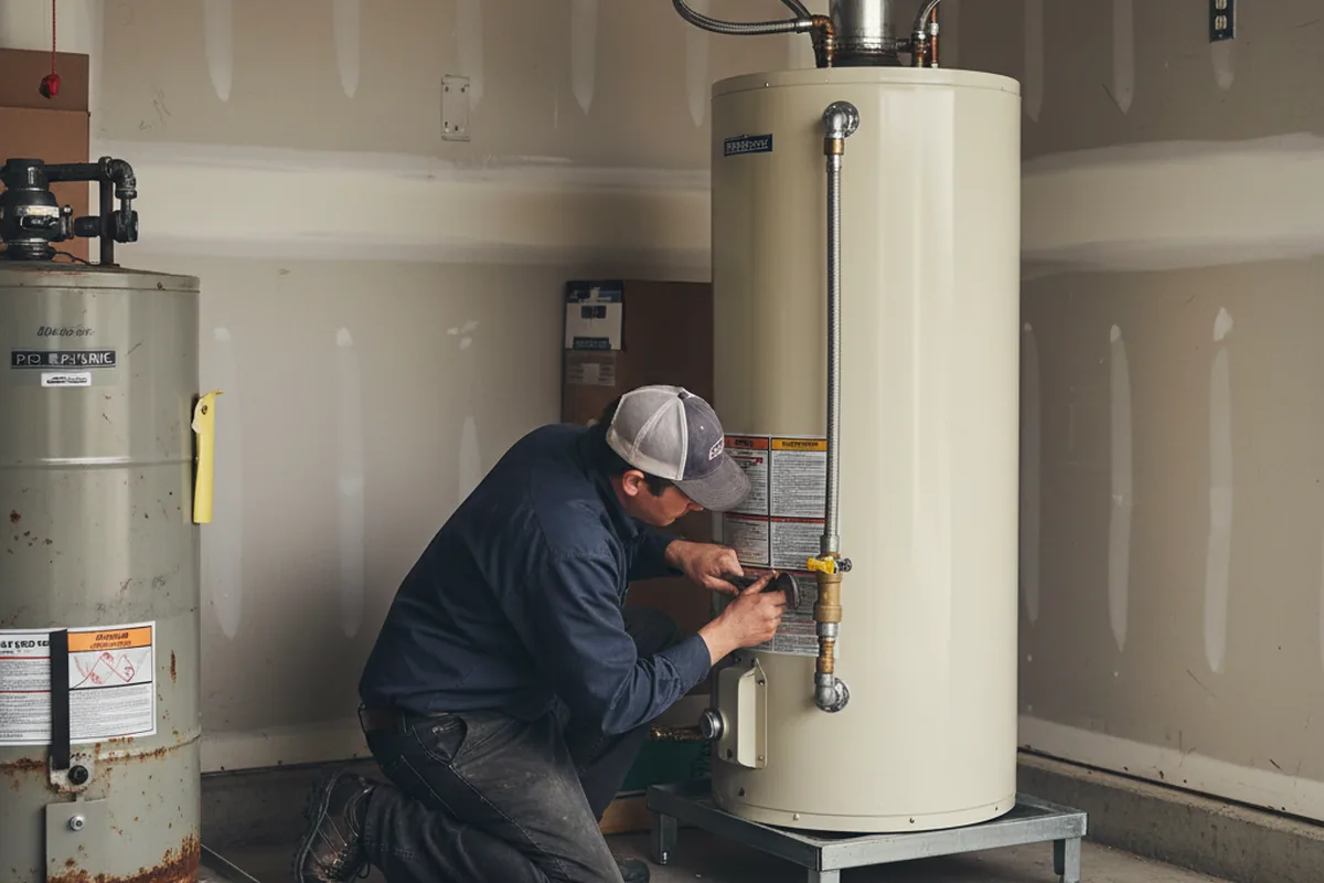 Water heater and shutoff valve replacement in Mc Connellsburg